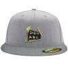 Flexfit 6210 Structured Flat Bill Fitted Hat Thumbnail
