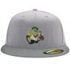 Flexfit 6210 Structured Flat Bill Fitted Hat Thumbnail