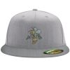 Flexfit 6210 Structured Flat Bill Fitted Hat Thumbnail
