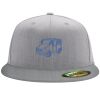 Flexfit 6210 Structured Flat Bill Fitted Hat Thumbnail