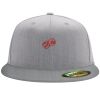 Flexfit 6210 Structured Flat Bill Fitted Hat Thumbnail