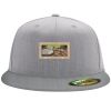Flexfit 6210 Structured Flat Bill Fitted Hat Thumbnail