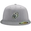 Flexfit 6210 Structured Flat Bill Fitted Hat Thumbnail