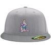 Flexfit 6210 Structured Flat Bill Fitted Hat Thumbnail