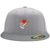Flexfit 6210 Structured Flat Bill Fitted Hat Thumbnail