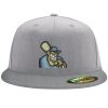 Flexfit 6210 Structured Flat Bill Fitted Hat Thumbnail