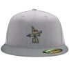 Flexfit 6210 Structured Flat Bill Fitted Hat Thumbnail