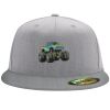 Flexfit 6210 Structured Flat Bill Fitted Hat Thumbnail
