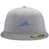 Flexfit 6210 Structured Flat Bill Fitted Hat Thumbnail
