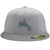 Flexfit 6210 Structured Flat Bill Fitted Hat Thumbnail