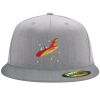 Flexfit 6210 Structured Flat Bill Fitted Hat Thumbnail
