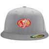 Flexfit 6210 Structured Flat Bill Fitted Hat Thumbnail