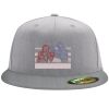 Flexfit 6210 Structured Flat Bill Fitted Hat Thumbnail