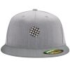 Flexfit 6210 Structured Flat Bill Fitted Hat Thumbnail
