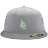 Flexfit 6210 Structured Flat Bill Fitted Hat Thumbnail