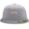 Flexfit 6210 Structured Flat Bill Fitted Hat Thumbnail