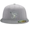 Flexfit 6210 Structured Flat Bill Fitted Hat Thumbnail