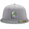 Flexfit 6210 Structured Flat Bill Fitted Hat Thumbnail