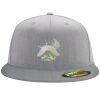 Flexfit 6210 Structured Flat Bill Fitted Hat Thumbnail