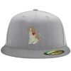 Flexfit 6210 Structured Flat Bill Fitted Hat Thumbnail