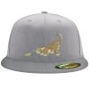 Flexfit 6210 Structured Flat Bill Fitted Hat Thumbnail