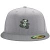 Flexfit 6210 Structured Flat Bill Fitted Hat Thumbnail