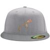 Flexfit 6210 Structured Flat Bill Fitted Hat Thumbnail