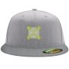 Flexfit 6210 Structured Flat Bill Fitted Hat Thumbnail