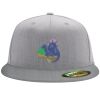 Flexfit 6210 Structured Flat Bill Fitted Hat Thumbnail