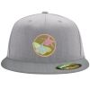 Flexfit 6210 Structured Flat Bill Fitted Hat Thumbnail