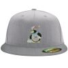 Flexfit 6210 Structured Flat Bill Fitted Hat Thumbnail