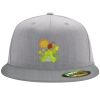 Flexfit 6210 Structured Flat Bill Fitted Hat Thumbnail