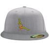 Flexfit 6210 Structured Flat Bill Fitted Hat Thumbnail