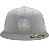 Flexfit 6210 Structured Flat Bill Fitted Hat Thumbnail