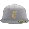 Flexfit 6210 Structured Flat Bill Fitted Hat Thumbnail