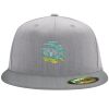 Flexfit 6210 Structured Flat Bill Fitted Hat Thumbnail