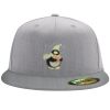 Flexfit 6210 Structured Flat Bill Fitted Hat Thumbnail