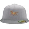 Flexfit 6210 Structured Flat Bill Fitted Hat Thumbnail