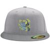 Flexfit 6210 Structured Flat Bill Fitted Hat Thumbnail