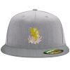 Flexfit 6210 Structured Flat Bill Fitted Hat Thumbnail