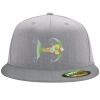 Flexfit 6210 Structured Flat Bill Fitted Hat Thumbnail