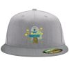 Flexfit 6210 Structured Flat Bill Fitted Hat Thumbnail