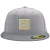 Flexfit 6210 Structured Flat Bill Fitted Hat Thumbnail