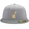 Flexfit 6210 Structured Flat Bill Fitted Hat Thumbnail