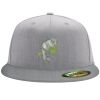 Flexfit 6210 Structured Flat Bill Fitted Hat Thumbnail