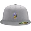 Flexfit 6210 Structured Flat Bill Fitted Hat Thumbnail