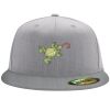 Flexfit 6210 Structured Flat Bill Fitted Hat Thumbnail