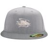 Flexfit 6210 Structured Flat Bill Fitted Hat Thumbnail