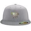 Flexfit 6210 Structured Flat Bill Fitted Hat Thumbnail