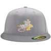 Flexfit 6210 Structured Flat Bill Fitted Hat Thumbnail